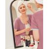 Ekouaer Zip Up Robes for Women Short Sleeves Zipper House Coat Short Bathrobes Lightweight Nightgown with Pockets S-3XL(Gray Purple)
