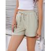 EKOUAER Womens Pajama Shorts Textured Casual Lounge Short Elastic Waist Pj Shorts Sweatsuits with Pockets 2026(Apricot)