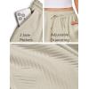 EKOUAER Womens Pajama Shorts Textured Casual Lounge Short Elastic Waist Pj Shorts Sweatsuits with Pockets 2026(Apricot)