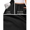 EKOUAER Womens Pajama Shorts Textured Casual Lounge Short Elastic Waist Pj Shorts Sweatsuits with Pockets 2026(Black)