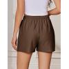 EKOUAER Womens Pajama Shorts Textured Casual Lounge Short Elastic Waist Pj Shorts Sweatsuits with Pockets 2026(Brown)