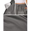 EKOUAER Womens Pajama Shorts Textured Casual Lounge Short Elastic Waist Pj Shorts Sweatsuits with Pockets 2026(Dark Grey)