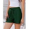 EKOUAER Womens Pajama Shorts Textured Casual Lounge Short Elastic Waist Pj Shorts Sweatsuits with Pockets 2026(Green)