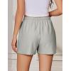 EKOUAER Womens Pajama Shorts Textured Casual Lounge Short Elastic Waist Pj Shorts Sweatsuits with Pockets 2026(Light Grey)
