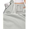 EKOUAER Womens Pajama Shorts Textured Casual Lounge Short Elastic Waist Pj Shorts Sweatsuits with Pockets 2026(Light Grey)