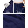EKOUAER Womens Pajama Shorts Textured Casual Lounge Short Elastic Waist Pj Shorts Sweatsuits with Pockets 2026(Navy Blue)