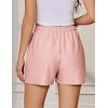 EKOUAER Womens Pajama Shorts Textured Casual Lounge Short Elastic Waist Pj Shorts Sweatsuits with Pockets 2026(Pink)