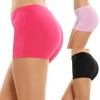 Ekouaer Boyshort Panties Women’s Soft Underwear Briefs Invisible Hipster 3 Pack Seamless Boxer Brief Panties S-XXL(A-black/Pink/Rosered)