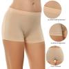 Ekouaer Boyshort Panties Women’s Soft Underwear Briefs Invisible Hipster 3 Pack Seamless Boxer Brief Panties S-XXL(A-nude(3 Pack))