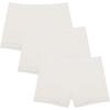 Ekouaer Boyshort Panties Women’s Soft Underwear Briefs Invisible Hipster 3 Pack Seamless Boxer Brief Panties S-XXL(A-white（3 Pack）)