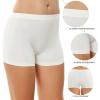 Ekouaer Boyshort Panties Women’s Soft Underwear Briefs Invisible Hipster 3 Pack Seamless Boxer Brief Panties S-XXL(A-white（3 Pack）)