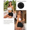 Ekouaer Boyshort Panties Women’s Soft Underwear Briefs Invisible Hipster 3 Pack Seamless Boxer Brief Panties S-XXL(Black-4 Pack)