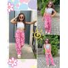 Ekouaer Girls Soft Pajamas Pants Cute Print Pattern PJ Bottoms Comfortable Lounge Long Pants with 2 Pockets(Green Plaid)
