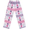Ekouaer Girls Soft Pajamas Pants Cute Print Pattern PJ Bottoms Comfortable Lounge Long Pants with 2 Pockets(Love Grid)