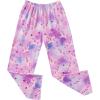 Ekouaer Girls Soft Pajamas Pants Cute Print Pattern PJ Bottoms Comfortable Lounge Long Pants with 2 Pockets(Pattern 3)