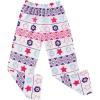 Ekouaer Girls Soft Pajamas Pants Cute Print Pattern PJ Bottoms Comfortable Lounge Long Pants with 2 Pockets(Pattern 3)