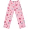 Ekouaer Girls Soft Pajamas Pants Cute Print Pattern PJ Bottoms Comfortable Lounge Long Pants with 2 Pockets(Pink Donuts)