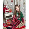 Ekouaer Girls Soft Pajamas Pants Cute Print Pattern PJ Bottoms Comfortable Lounge Long Pants with 2 Pockets(Red Plaid)