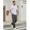 Ekouaer Mens Pajama Pants Sleepwear Soft Pjs Bottoms Sleep Lounge Long Pant with Drawstring & Pockets(Gray)