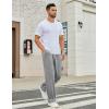 Ekouaer Mens Pajama Pants Sleepwear Soft Pjs Bottoms Sleep Lounge Long Pant with Drawstring & Pockets(Light Gray)