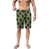 Ekouaer Men’s Pajama Shorts Soft Sleepwear Bottoms Elastic Waistband Loungewear Breathable Men Shorts with Pockets(Army Green Bigfoot)