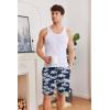 Ekouaer Men’s Pajama Shorts Soft Sleepwear Bottoms Elastic Waistband Loungewear Breathable Men Shorts with Pockets(Coconut Tree)