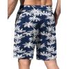 Ekouaer Men’s Pajama Shorts Soft Sleepwear Bottoms Elastic Waistband Loungewear Breathable Men Shorts with Pockets(Coconut Tree)