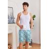 Ekouaer Men’s Pajama Shorts Soft Sleepwear Bottoms Elastic Waistband Loungewear Breathable Men Shorts with Pockets(Flamingos)