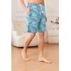 Ekouaer Men’s Pajama Shorts Soft Sleepwear Bottoms Elastic Waistband Loungewear Breathable Men Shorts with Pockets(Flamingos)