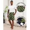 Ekouaer Men’s Pajama Shorts Soft Sleepwear Bottoms Elastic Waistband Loungewear Breathable Men Shorts with Pockets(Fruit Watermelon and Lemon)