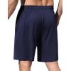 Ekouaer Men’s Pajama Shorts Soft Sleepwear Bottoms Elastic Waistband Loungewear Breathable Men Shorts with Pockets(Navy Blue)