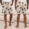 Ekouaer Men’s Pajama Shorts Soft Sleepwear Bottoms Elastic Waistband Loungewear Breathable Men Shorts with Pockets(Navy Blue Animal and Bear Tree)