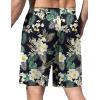 Ekouaer Men’s Pajama Shorts Soft Sleepwear Bottoms Elastic Waistband Loungewear Breathable Men Shorts with Pockets(Tropical Flowers)