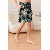 Ekouaer Men’s Pajama Shorts Soft Sleepwear Bottoms Elastic Waistband Loungewear Breathable Men Shorts with Pockets(Tropical Flowers)