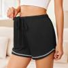 Ekouaer Pajama Shorts for Women 2026 Soft Sleep Shorts Casual Lounge Pants Comfy Pj Pants with Pockets(Black)
