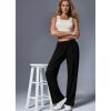 Ekouaer Soft Pajama Pants for Women, Elastic Waist Casual Lounge Yoga Pj Bottoms with Pockets(Black)