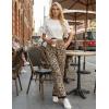 Ekouaer Soft Pajama Pants for Women, Elastic Waist Casual Lounge Yoga Pj Bottoms with Pockets(Black Leopard)