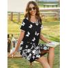 Ekouaer Women Zipper Front House Coat Short Sleeves Robe Zip Up Bathrobes Short Nightgown with Pockets S-3XL(Butterfly Print)