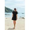 Ekouaer Women’s Cover Ups Casual Swimsuit Coverups Flowy Tie Waist Beach Cover Up Dress(Black)