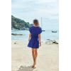 Ekouaer Women’s Cover Ups Casual Swimsuit Coverups Flowy Tie Waist Beach Cover Up Dress(Sapphire Blue)