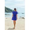 Ekouaer Women’s Cover Ups Casual Swimsuit Coverups Flowy Tie Waist Beach Cover Up Dress(Snorkel Blue)