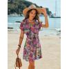 Ekouaer Women’s Cover Ups Casual Swimsuit Coverups Flowy Tie Waist Beach Cover Up Dress(Tropical Leaf)