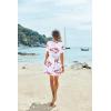 Ekouaer Women’s Cover Ups Casual Swimsuit Coverups Flowy Tie Waist Beach Cover Up Dress(White Small Floral)