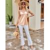 Ekouaer Women’s Lace Silk Satin Pajama Tank Tops V Neck Camisole Soft Spaghetti Strap Tops Loose Sleepwear S-3XL(Black / Champagne)