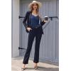 Ekouaer Women’s Lace Silk Satin Pajama Tank Tops V Neck Camisole Soft Spaghetti Strap Tops Loose Sleepwear S-3XL(Navy Blue Stripes)