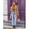 Ekouaer Women’s Mock Turtleneck Long Sleeve Shirts Ribbed Knit Lightweight Pullover Sweater Stretch Fitted Thermal Top(Brown)