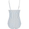 Ekouaer Women’s One Piece Swimsuit Ruched Tummy Control Bathing Suits Vintage Retro Push Up Swimwear(Vertical Stripes)