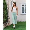 Ekouaer Womens Pajama Pants Wide Leg Capri Yoga Pants Lounge Comfy Sleep Pj Bottoms with Pockets(Blue Flowers)