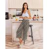 Ekouaer Womens Pajama Pants Wide Leg Capri Yoga Pants Lounge Comfy Sleep Pj Bottoms with Pockets(Leopard)