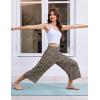 Ekouaer Womens Pajama Pants Wide Leg Capri Yoga Pants Lounge Comfy Sleep Pj Bottoms with Pockets(Leopard)